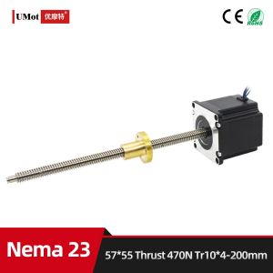 Nema 23 Linear Motion Stepper Motor With 980N Max Thrust and 1.8° Step Angle for
