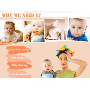 Quality Baby Paper Aprons NonWoven Disposable Paper Bibs WaterProof for sale