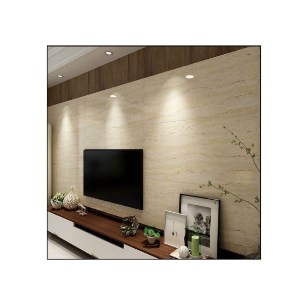 800 X 800mm Big Floor Indoor Stone Soft Ceramic Tile Beige Travertine Floor Tile