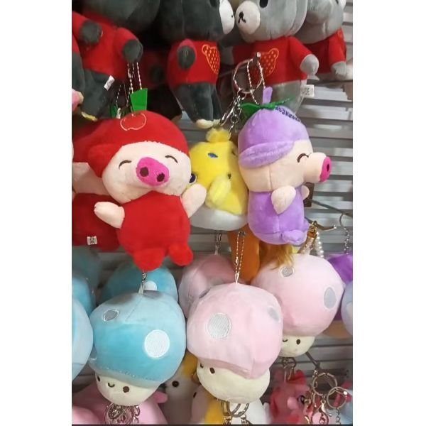 Piggy keychain pendant plush toy stuffed toy cartoon toy handicraft gift