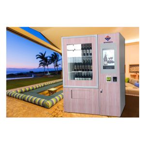 Lift Refrigerated Wine Vending Machine , Champagne Beer Vending Kiosk