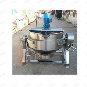 50-800 L Industrial Steam Jacketed Cooking Kettle For Cocoa Beans Peanut Butter