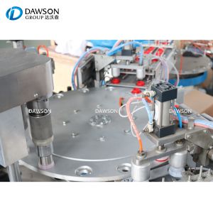 Plastic pp cap ring liner inserting machine 2 in 1 cap assembly machine with 4