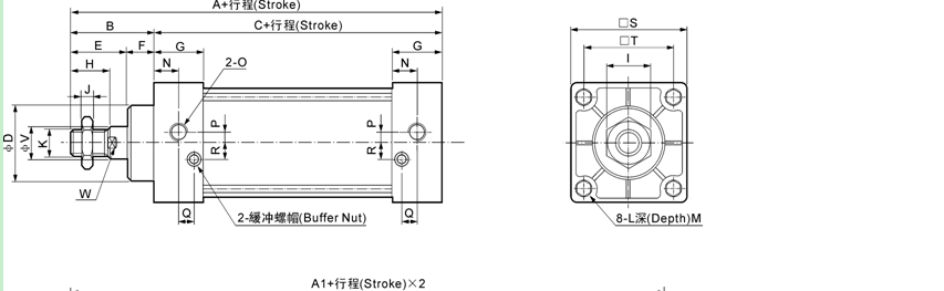 SC Tie-rod Pneumatic Air Cylinder