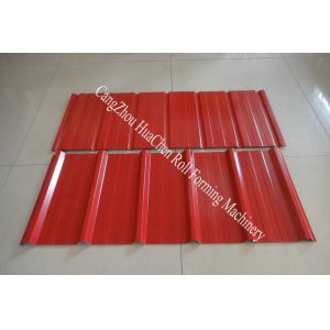 7.5KW 0.3 - 0.8mm Roof Panel Roll Forming Machine 7.2*1.55*1.91m