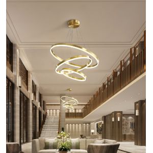 Metal LED Modern Ring Light For Living room Bedroom