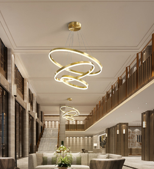 Buy Metal LED Modern Ring Light For Living room Bedroom at wholesale prices