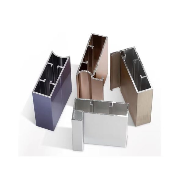 Golden Titanium Aluminium Cabinet Door Frame Jamb Extrusion