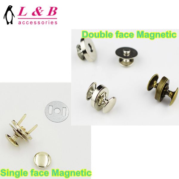 2020 metal double face rivet magnet button