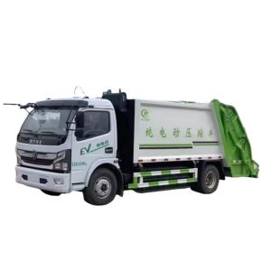Energy Compressed Trucks Dongfeng 4x2 8CBM Automatic Electric Garbage Truck Compactor with Self Loading and Unloading