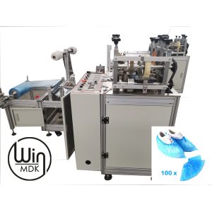 China Disposable Waterproof Plastic Shoe Cover Making Machine on sale