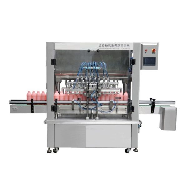 High Viscosity 6 Nozzles Automatic Piston Filling Machine Drinking Water Fill