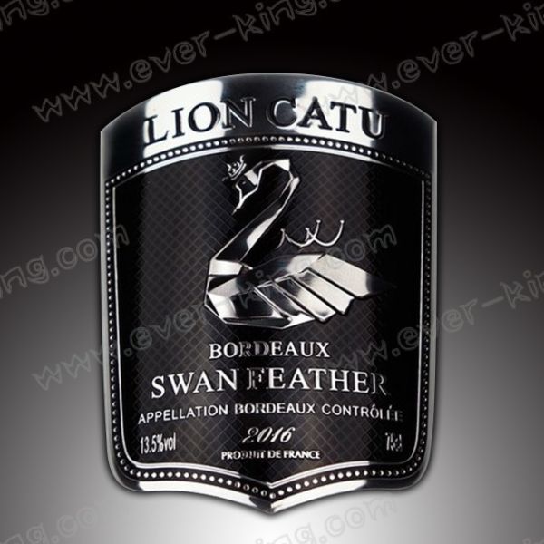 Buy Personalized Customization Metal Spirit Custom Vodka Labels at wholesale prices