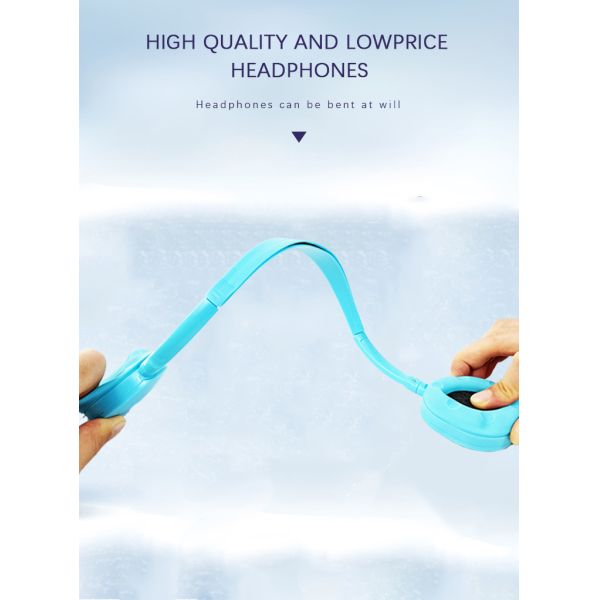 Durable Foldable Headphone 30mm Speaker HESHI Gaming Headset with PVC Cable and Wired Connection