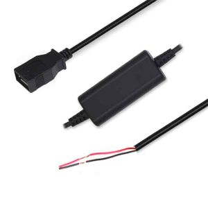 USB to 9V 12V Step Up Cable with Alligator Clip for DIY