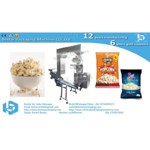 How to pack popcorn in pouch bag by automatic machine BSTV-160A