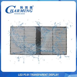 Waterproof Transparent LED Video Wall Display Outdoor Anti Collision P3.91
