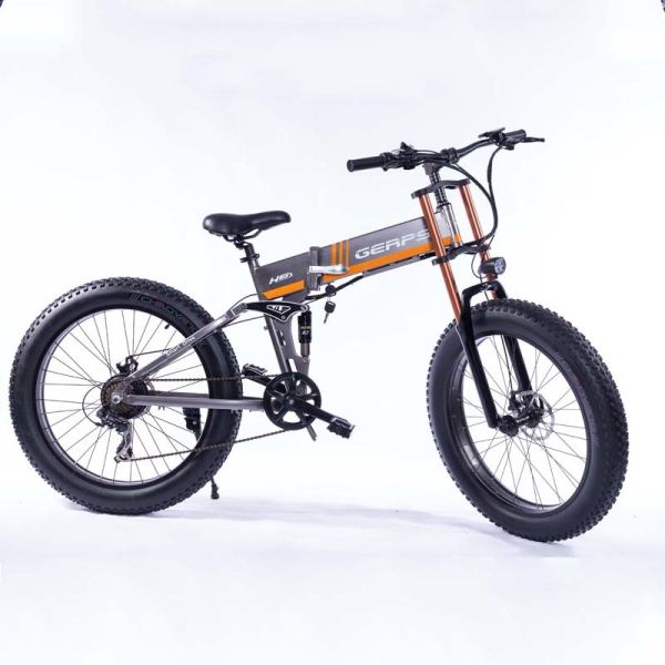 Buy 26 Inch Fat Tire Electric Bike , Mountain Electric Snow Bike Brushless Motor at wholesale prices