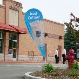 Custom printing Feather Flag Banners for exhibition and promotion