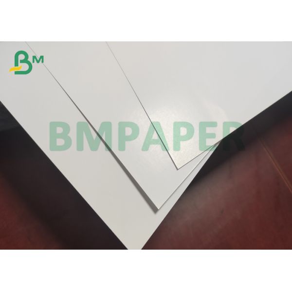 Gloss cover stock 12pt 260gsm White Glossy Cover Stock Double Sided Coated In Sheet