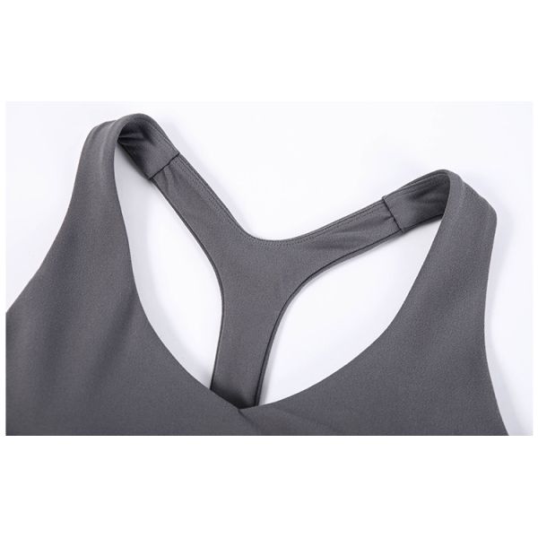 High Quality Wholesale Racer Back V Neck Sports Bra Custom Logo Gym Bras Sports Yogawear