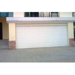 Aluminum Steel Sectional Panel Garage Door White Coated