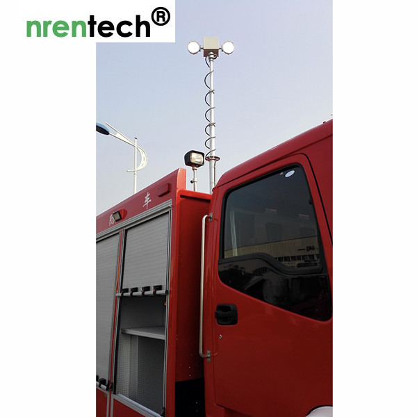 7.6m Telescopic Mast Light Tower/ Pneumatic Telescopic Mast/ Fire Tender Lighting Tower