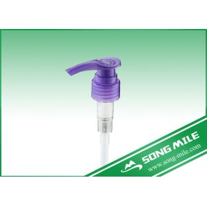 China Purple Liquid Soap Dispenser Plastic Pump Cheap Shampoo Lotion Pump on sale