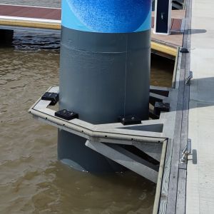 Floating Pontoon Floating Dock Pile Guide Aluminium 6061 T6 Material Pile Cap