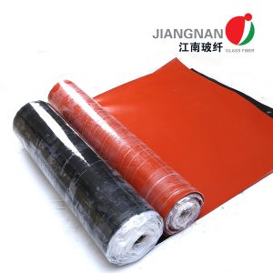 Fireproof Curtain Fiberglass Fabric Coated Silicone Resists Temperatures Up To