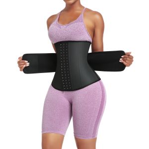 High Waist Invisible Slimming Latex Private Label Waist Trainer Shaper for
