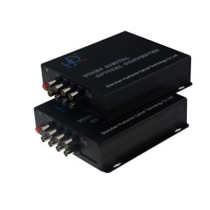 Quality 8 Pasitive Video To Fiber Converter BNC Port With -28dBm Sensitivity for sale