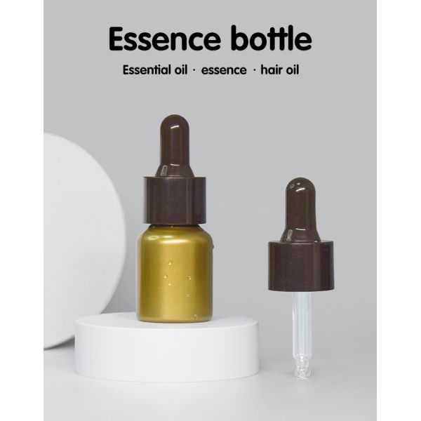 15ml Silicone Dropper Top Plastic Cosmetic Pump Bottle For Essential Cbd Oil Serums UKD04