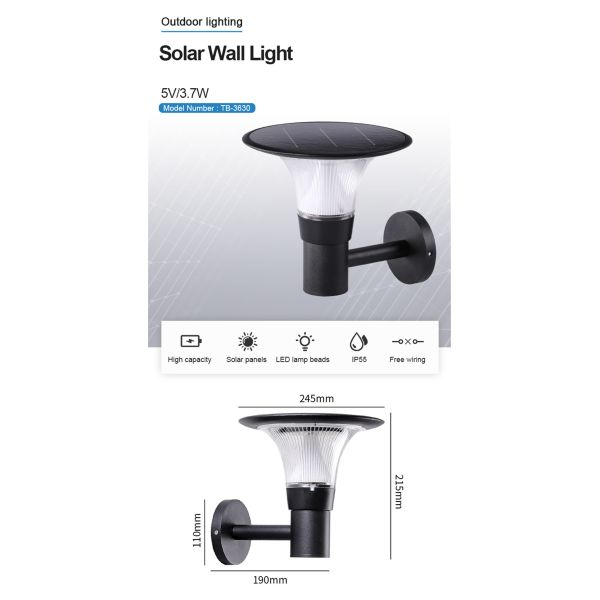 Smart RGB Solar Wall Light