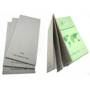 Glossy AA 2mm 1300GSM Grey Chipboard , Degradable Grey Board Paper