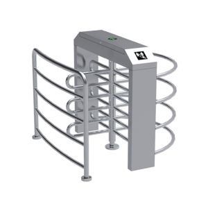 Waist Hight Security Turnstile Gate 304 SS Electronic Automatic ​​Access Control