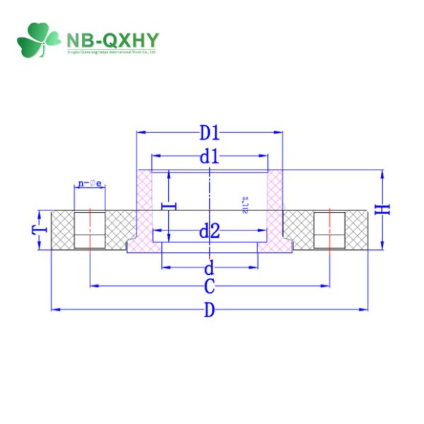 JIS PVC Flange UPVC Plastic Van Stone Flange China OEM Pn10 Pn16 Integral Flange