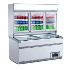 2.5m Upright Combination Freezer And Chiller With Large Space For Supermarket