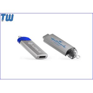 Smoothing Metal Cover Twisting Stick 128GB Flash Drive LED Light