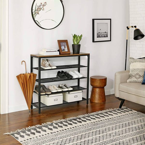 Large Shoe Organizer, 5-tier Shoe Rack for Sale, Industrial Shoe Rack, Shoe Rack with Shelves, ULBS15BX