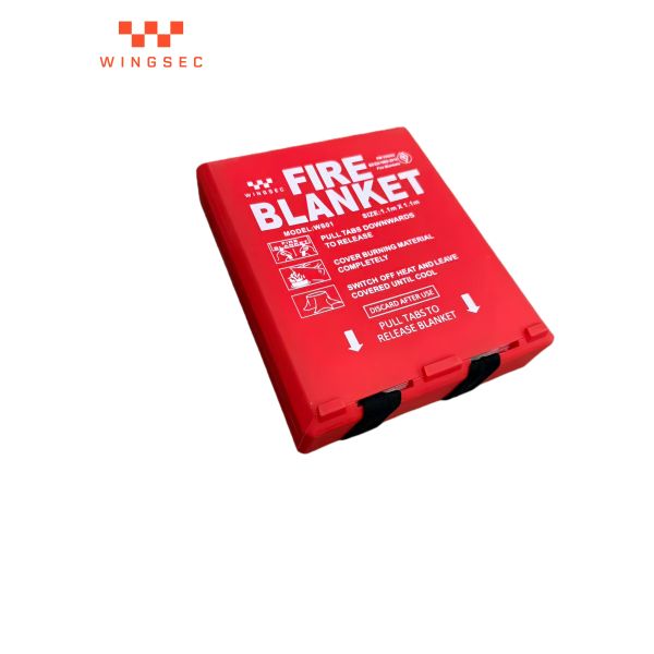 Buy 110x110cm Fiberglass Home Fire Blankets BSI Fire Suppression Blanket at wholesale prices