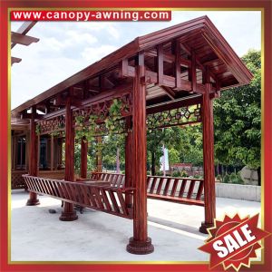 outdoor garden park classical wood style Aluminium aluminum alloy metal gazebo