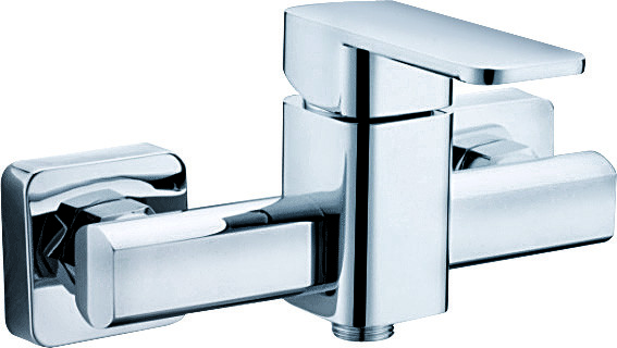 Buy Contemporary Style Brass Wall Mounted Shower Mixer For Bathroom T8404A at wholesale prices