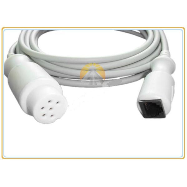 Datascope Kontron Marquette Invasive Blood Pressure Cable 6 Pin To Abbott 3.6 Meter Length