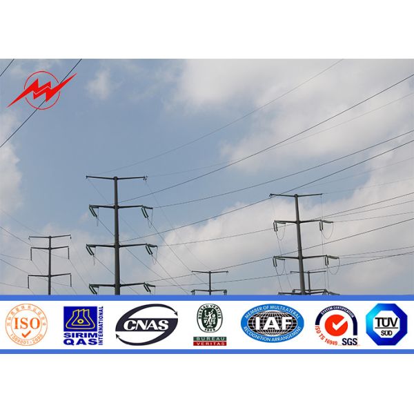 Buy 2.5kn Electrical Power Pole 10kv - 550kv Transmission Line Poles at wholesale prices