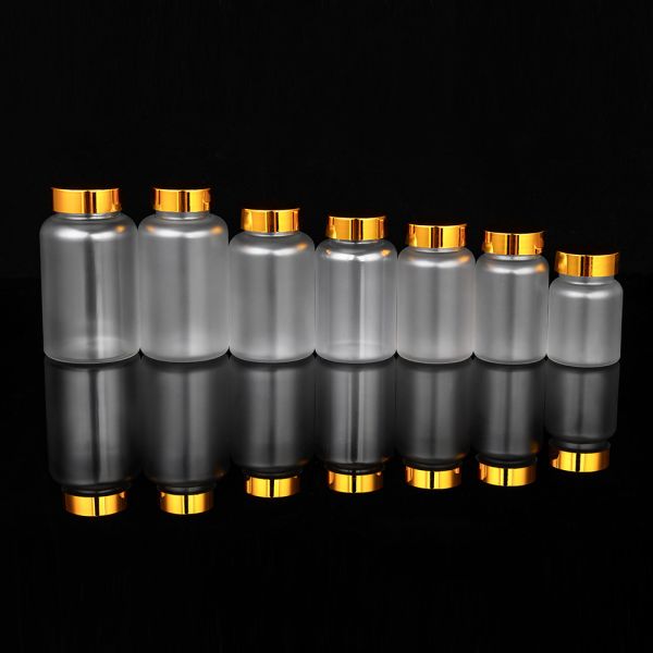 Provide PET Pharmaceutical Green Pill Tablet Packaging Bottle Container for Clear Frosted Plastic Vitamin Capsule Bottle