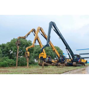 Quality 10 Meter Hydraulic Sheet Pile Driver With 20t Excavator for sale