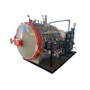 Air Cooling Rubber Curing Process Autoclave With PLC Control And Foam Insulation