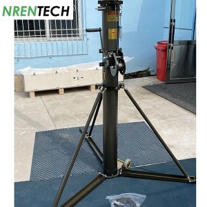 15m Manual Crank Up Telescoping Mast 10kg payloads-Aluminum Materials
