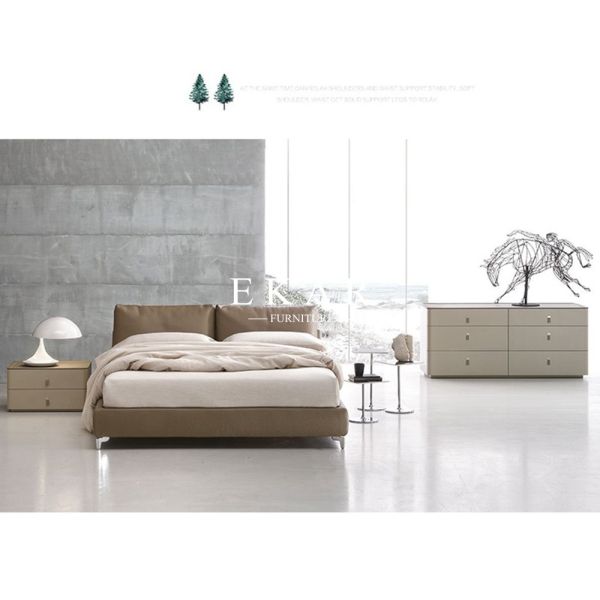 Buy Latest Wooden Double Bed King Size ZZ-BD007 at wholesale prices